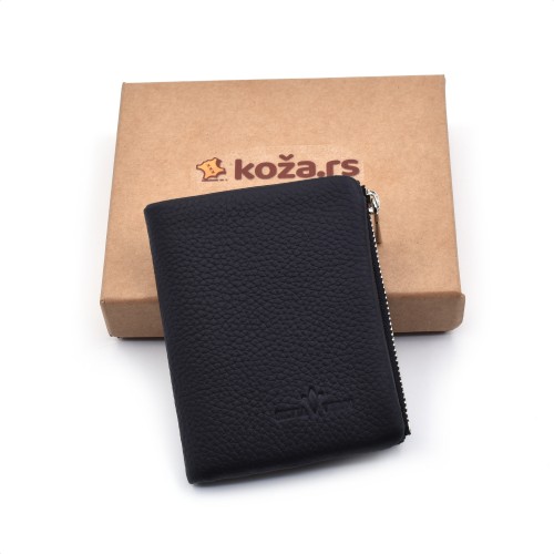 Crni ženski kožni novčanik - Model 2140 Crni ženski kožni novčanik - Model 2140