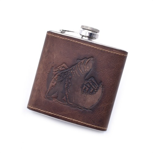 Pljoska sa motivom medveda i planine - PL6MPL