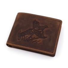 Lovački kožni novčanik sa motivom fazana AF09