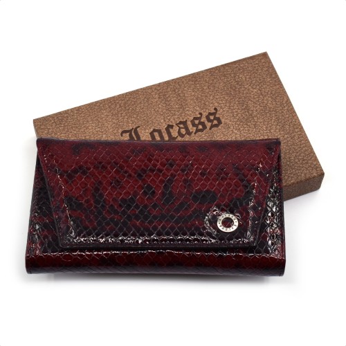 Kroko bordo ženski kožni novčanik - Model 165