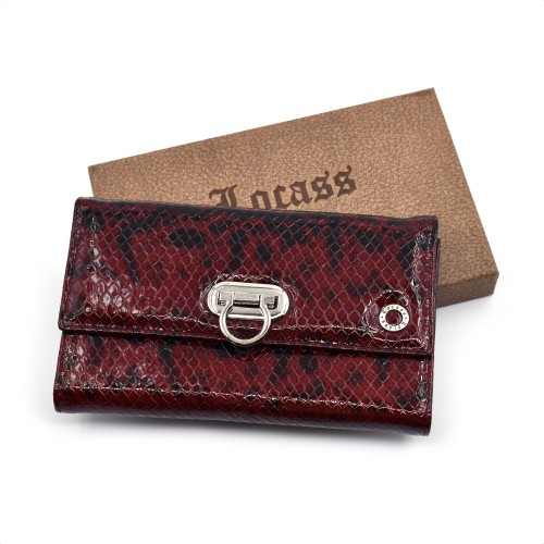 Veliki kroko bordo ženski kožni novčanik - Model 166K Veliki kroko bordo ženski kožni novčanik - Model 166K