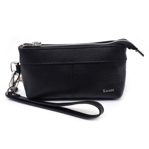 Veliki crni kožni neseser/torbica - Model 400