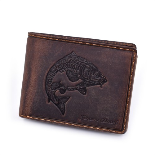 Kožni novčanik za ribolovce - motiv Šaran DPO1021