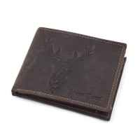 Lovački kožni novčanik sa motivom glave jelena - SBF1021