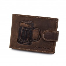 Muški novčanik sa motivom piva sa kopčanjem - BEER1021T