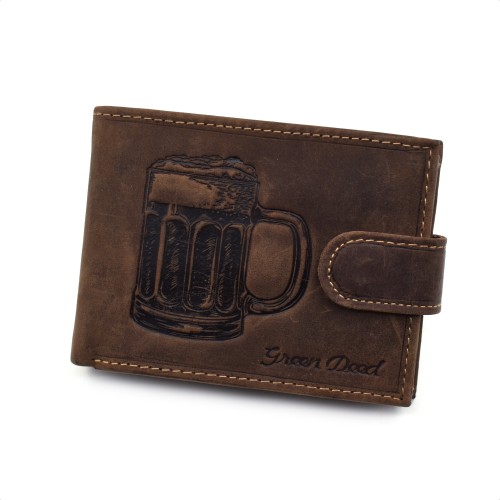 Muški novčanik sa motivom piva sa kopčanjem - BEER1021T