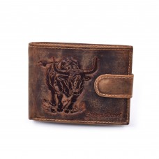 Muški novčanik sa motivom bika sa kopčanjem BIKA1021T
