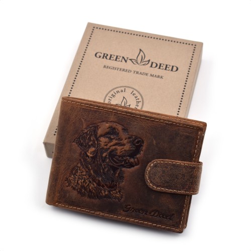 Muški novčanik sa motivom Zlatnog Retrivera sa kopčom GOLD1021T