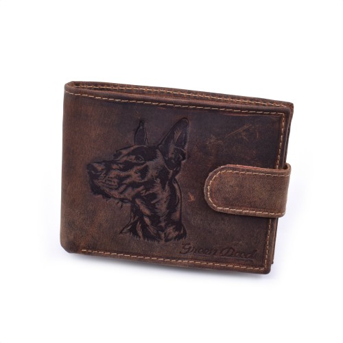 Muški novčanik sa motivom Dobermana sa kopčanjem HDG1021T