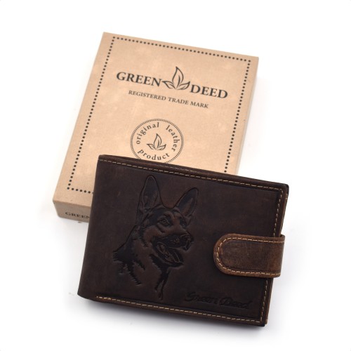 Muški novčanik sa motivom Nemačkog Ovčara sa koščanjem - NJR1021T