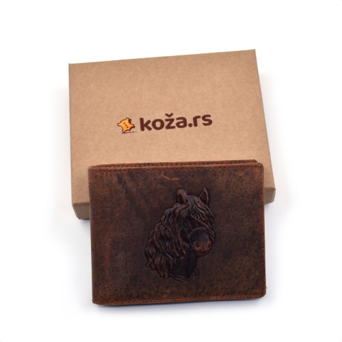 Muški novčanik sa motivom glave konja - JDALF1021