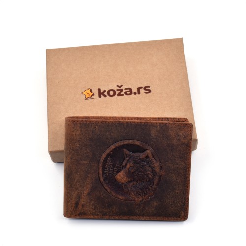Muški novčanik sa motivom vuka - JDUFA1021