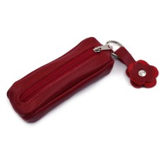 Kožna futrola za ključeve Mira - tamno crvene boje