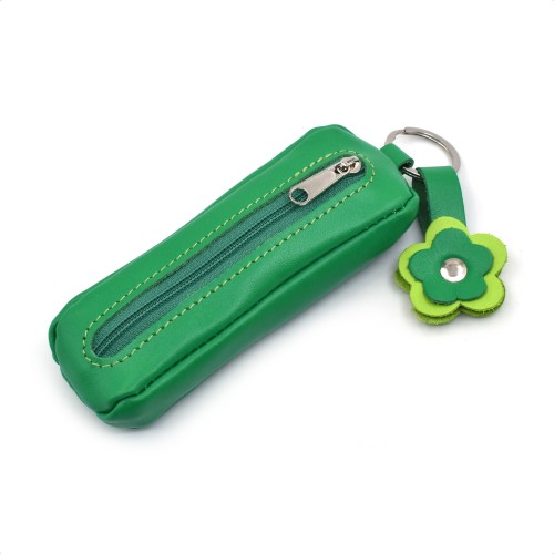 Kožna futrola za ključeve Mira - zelene boje