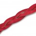 Pletena kožna narukvica - Crvena
