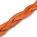 Pletena kožna narukvica - Narandžasta