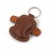 Braon krava kožni privesak za ključeve - 014
