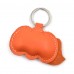Narandžasta gusenica kožni privesak za ključeve - 022