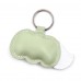 Zelena gusenica kožni privesak za ključeve - 022