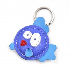 Ljubičasta ribica kožni privesak za ključeve - 036