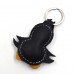 Crna ptica kožni privesak za ključeve - 046