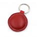 Crvena fudbalska lopta kožni privesak za ključeve - 051