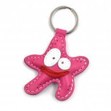 Morska zvezda kožni privesak za ključeve - 066
