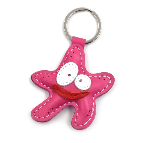 Morska zvezda kožni privesak za ključeve - 066