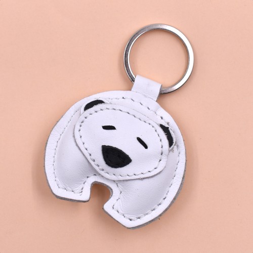 Polarni medved kožni privesak za ključeve - 084