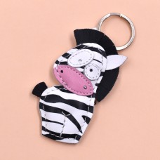 Kožni privezak za ključeve zebra - 109