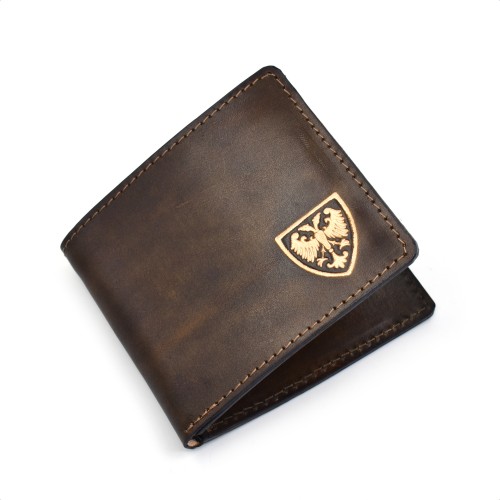 Antilop kožni novčanik sa grbom Nemanjića - ručni rad